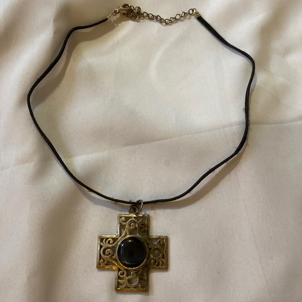 Cross Ornate Sterling Silver Jewelry Charm